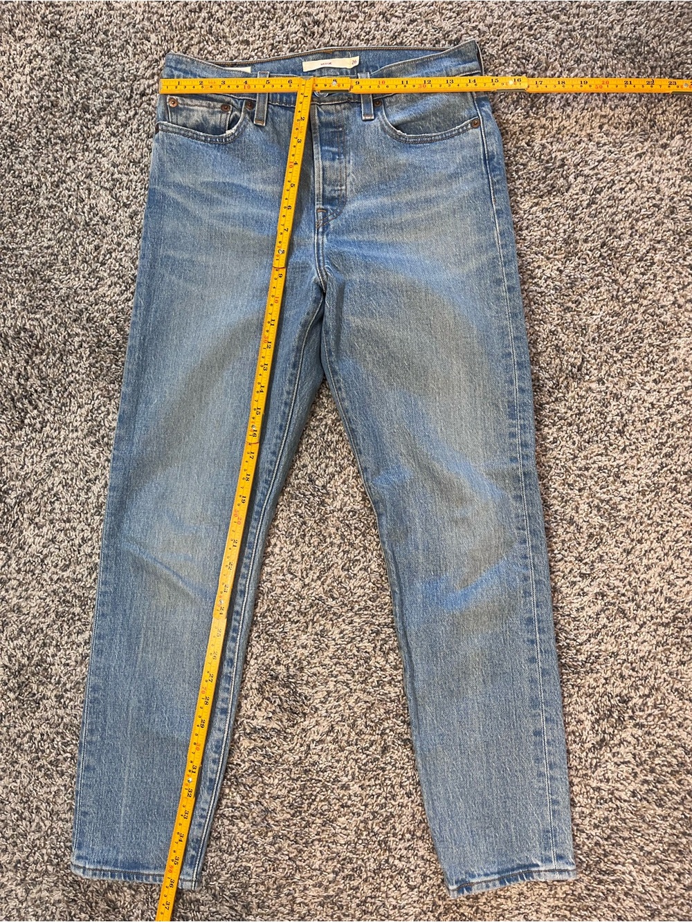 Levi’s Wedgie Straight Jeans Womens High Rise Denim - Picture 6 of 10